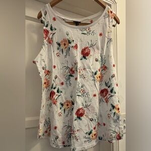 Torrid Ivory Floral Tank